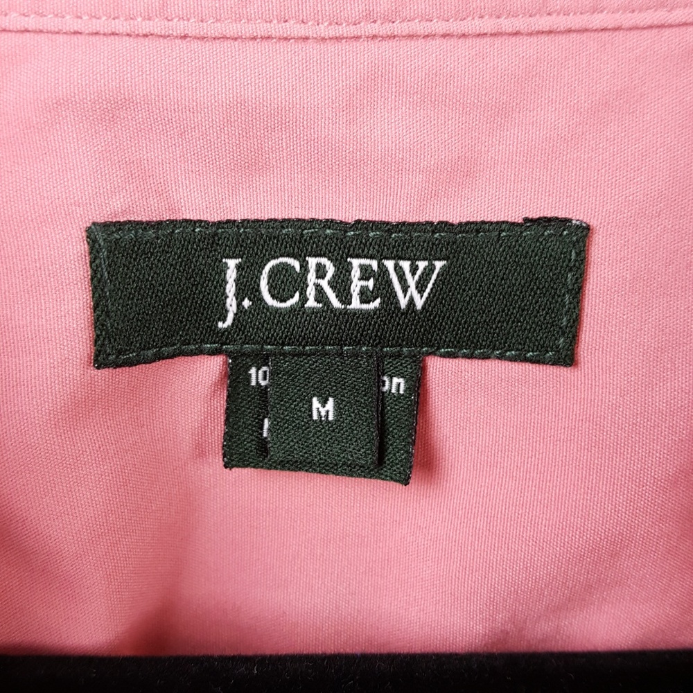 🌸 J. Crew Men's Pink Button Front Shirt M M14 - Picture 4 of 8